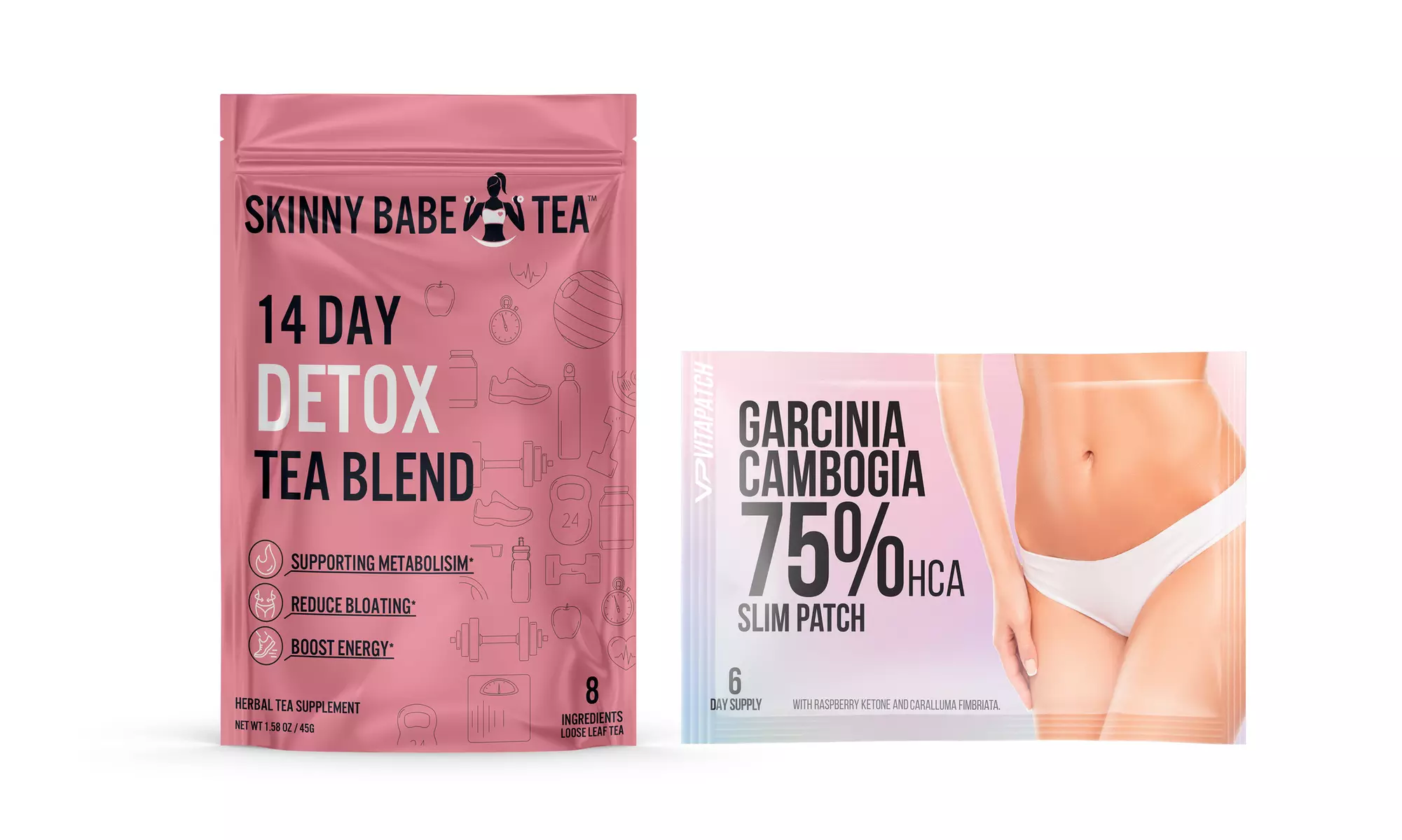 Skinny Babe AM Detox Tea & Advanced Garcinia Patch (Combo)
