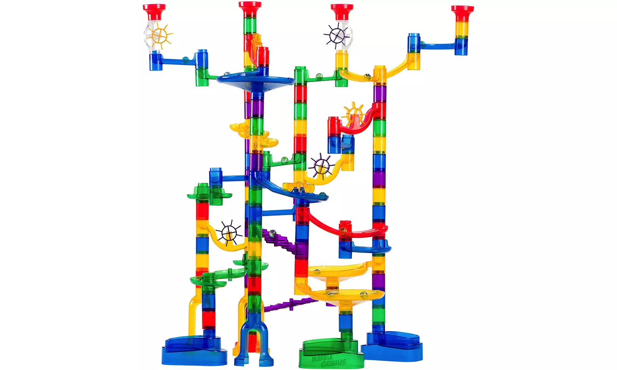 Marble Run Super Set - 100 Complete Pieces With Free Instruction App - Primary Image