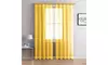 Lisa Plaid Rod Pocket Sheer Window Curtain Panel Pair
