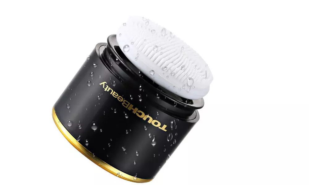2-in-1 Sonic Facial Cleanser And Powder Buffing Brush - Primary Image