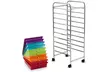 Costway 10 Drawers Rolling Organizer Cart Craft Utility Mobile Trolley Chrome  - Second Medium