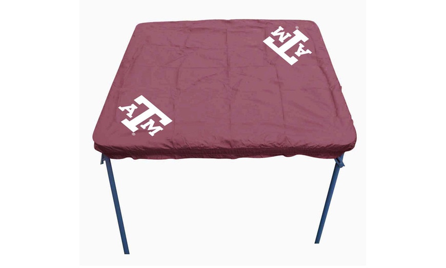 Image 1: Rivalry Texas AandM Card Table Cover