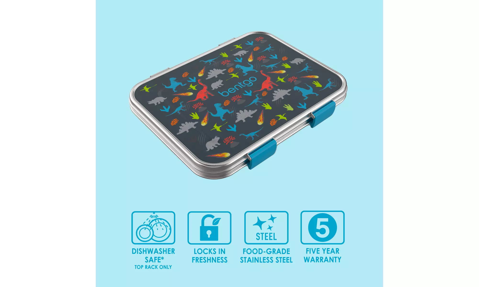 Bentgo Kids Stainless Steel Leak-Resistant Lunch Box