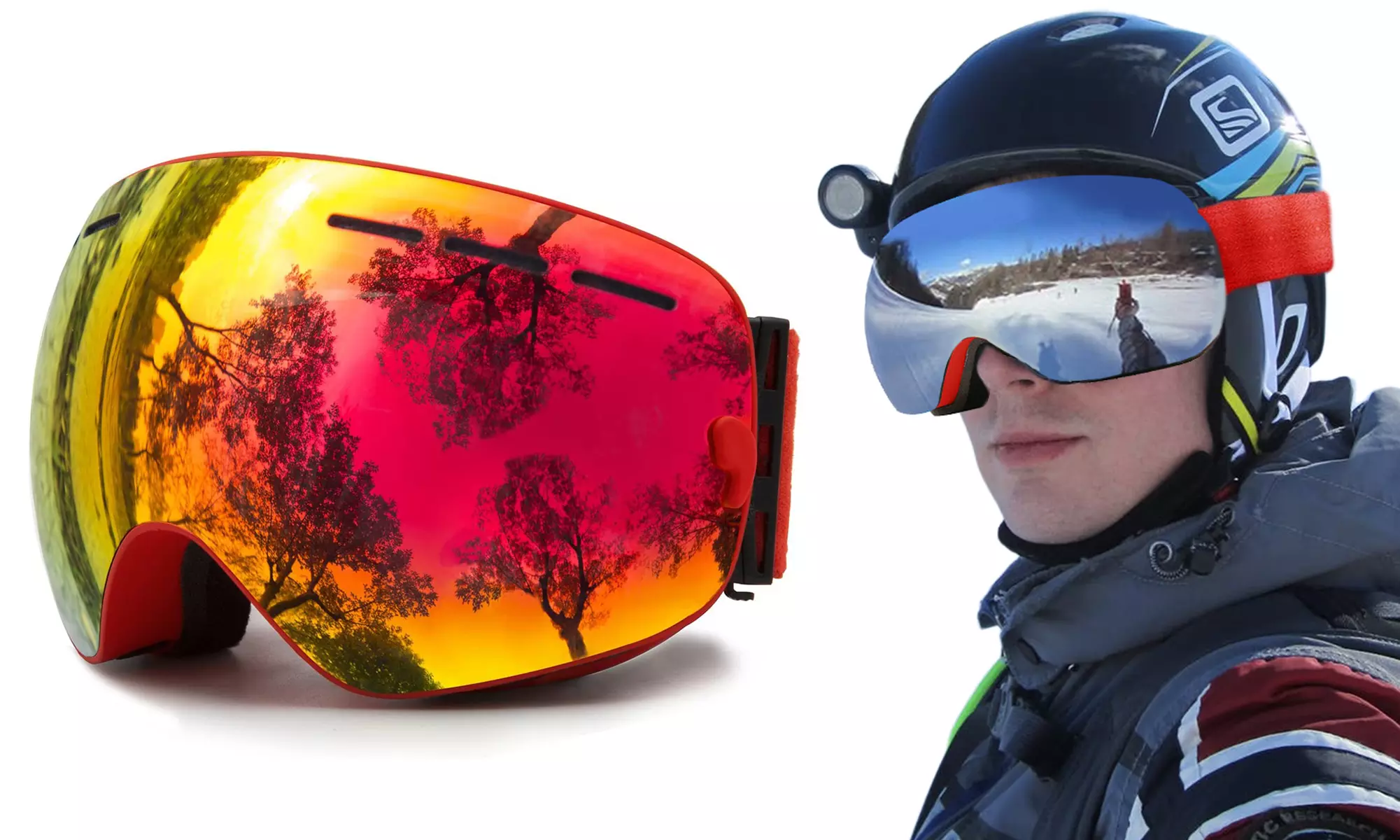 Professional Unisex Double Fog-proof Ski Snowboard Sunglasses Goggles - Primary Image