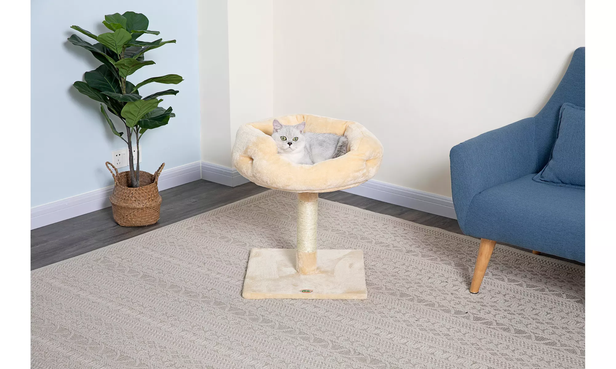 Go Pet Club 24" Cat Tree Perch with Sisal Scratching Post - Primary Image