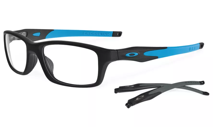 Oakley Crosslink Sweep Men Eyeglasses OX8030-01 55 Satin Black / Demo - Primary Image