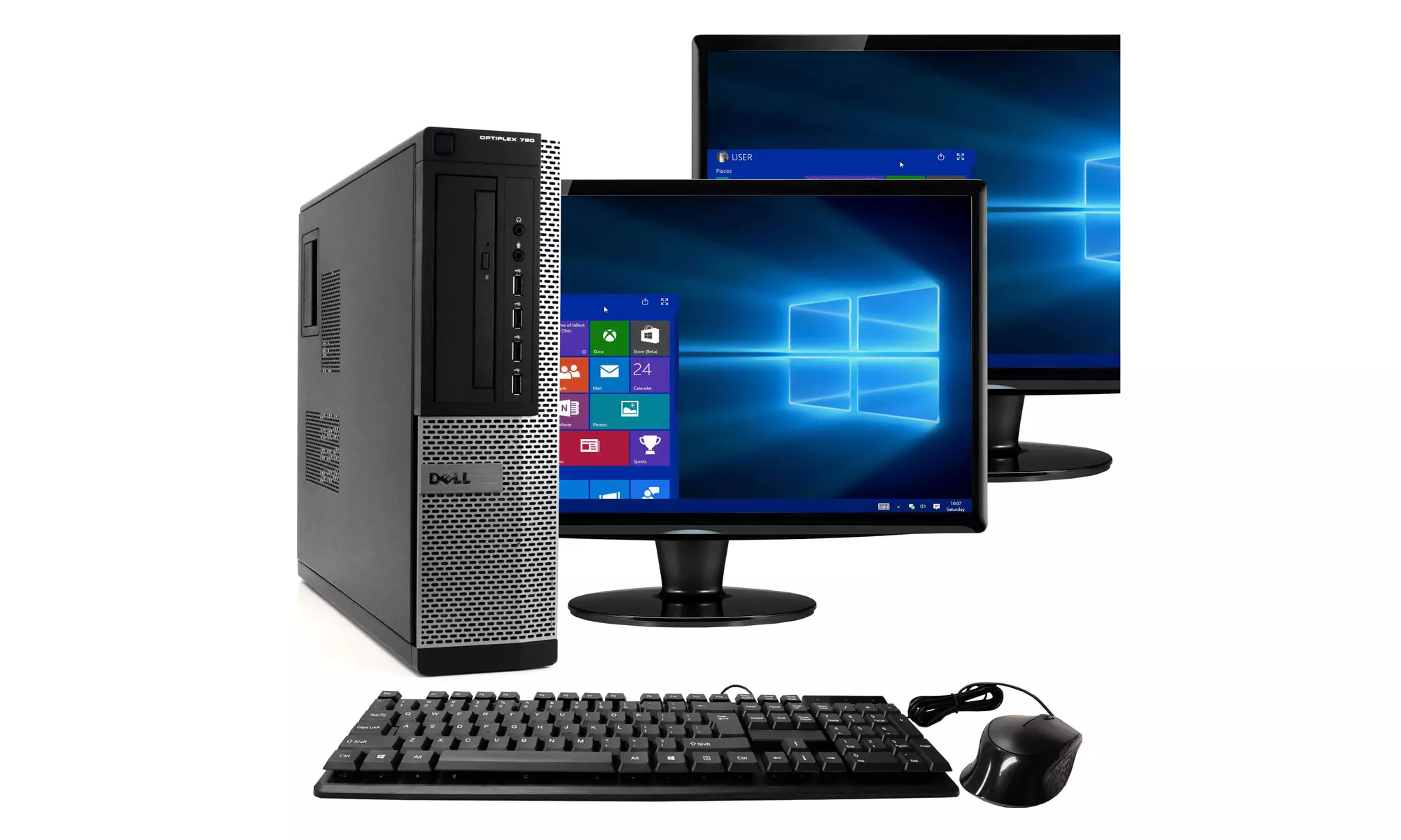 Refurbished Dell 790 Intel  i7 16GB 1TB HDD Windows 10 Pro WiFi Desktop - Primary Image