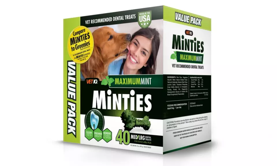  Vetiq Minties Dog Dental Bone Treats, Dental Treats For Dogs, 32Oz  - Primary Image
