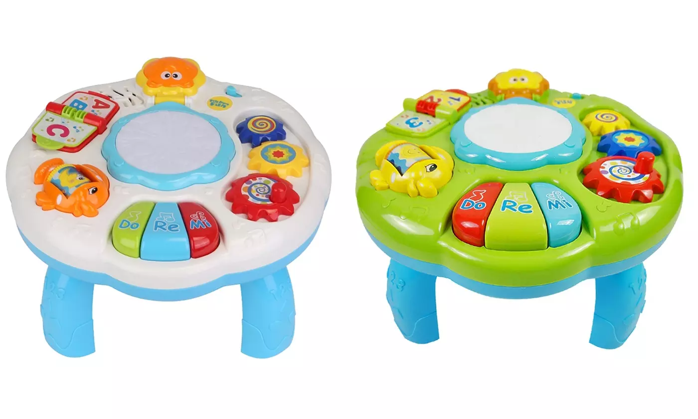 BabyLuv Musical Learning Table Fun Educational Toy for Kids with Lights & Sounds