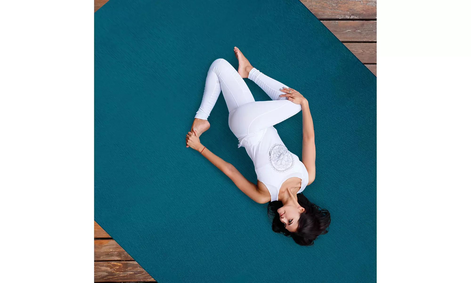 Large Yoga Mat 6' x 4' x 8 mm Thick Workout Mats for Home Gym Flooring