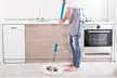 iMounTEK 360 Degree Spin Mop, Stainless Steel Spin Mop Wringer, Microfiber Heads - Second Medium