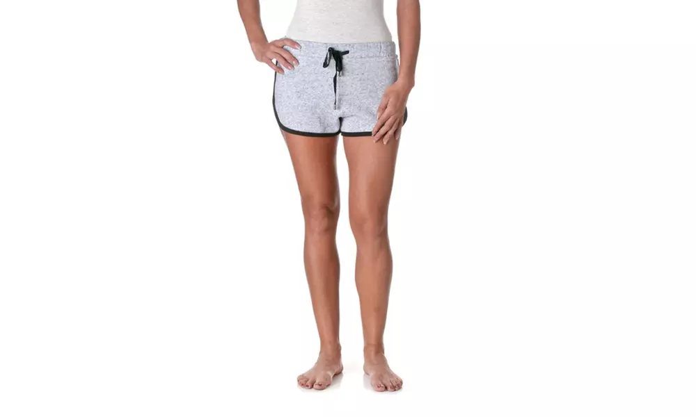 Active Basic Heathered French Terry Shorts P1076 - Primary Image