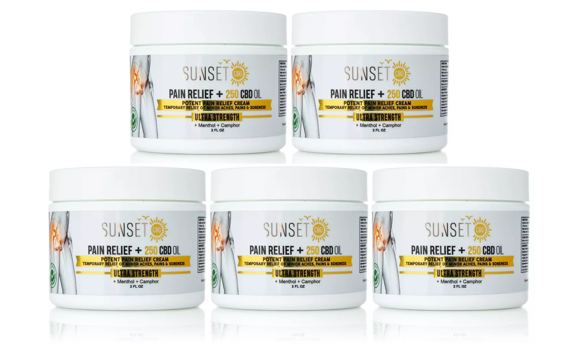 Sunset CBD Bundle and Save - Sunset 1000MG Pain Relief Cream Options