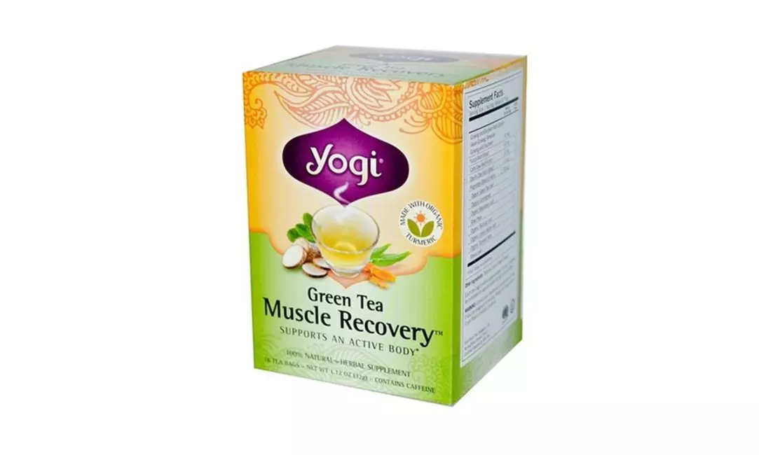 Yogi Muscle Recovery Herbal Tea Green Tea - 16 Tea Bags Case Of 6 - Primary Image