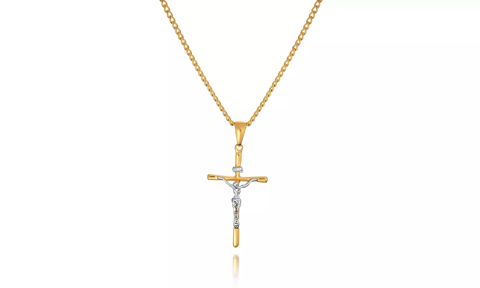 INRI Catholic Cross Pendant Necklace 