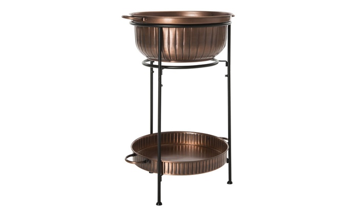 outdoor beverage tubs with stands galvanized safavieh indooroutdoor naka beverage tub with stand groupon outdoor beverage tubs with stands galvanized safavieh indooroutdoor naka beverage tub with stand groupon