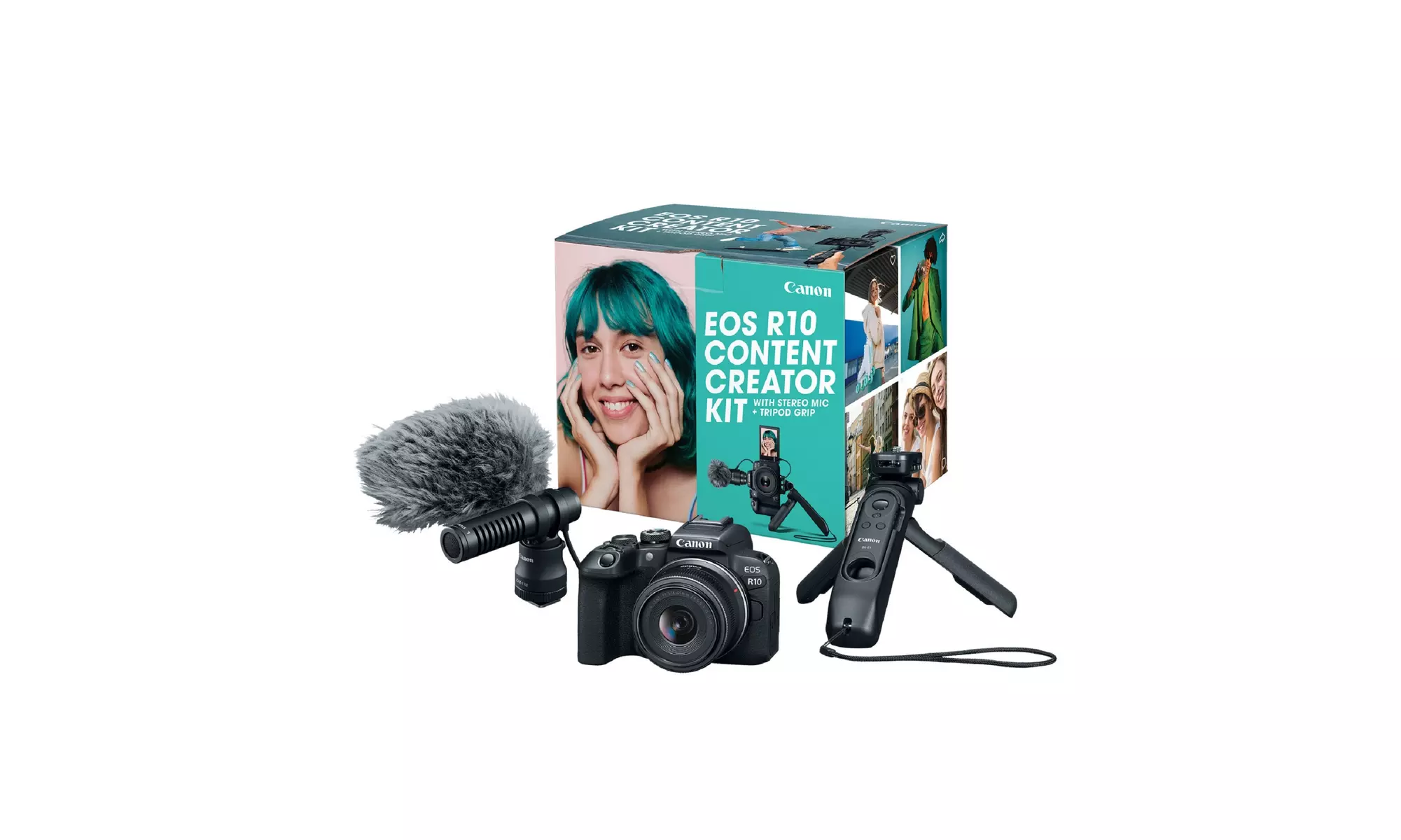 Canon EOS R10 Mirrorless Camera with 18-45mm Lens Content Creator Kit - Primary Image
