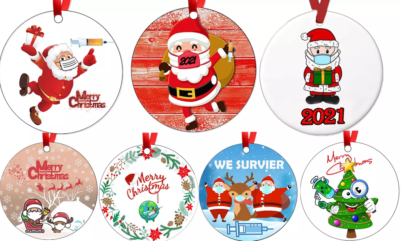 2021 Quarantine Survivor Holiday Christmas Ornaments Christmas Tree Decoration - Primary Image