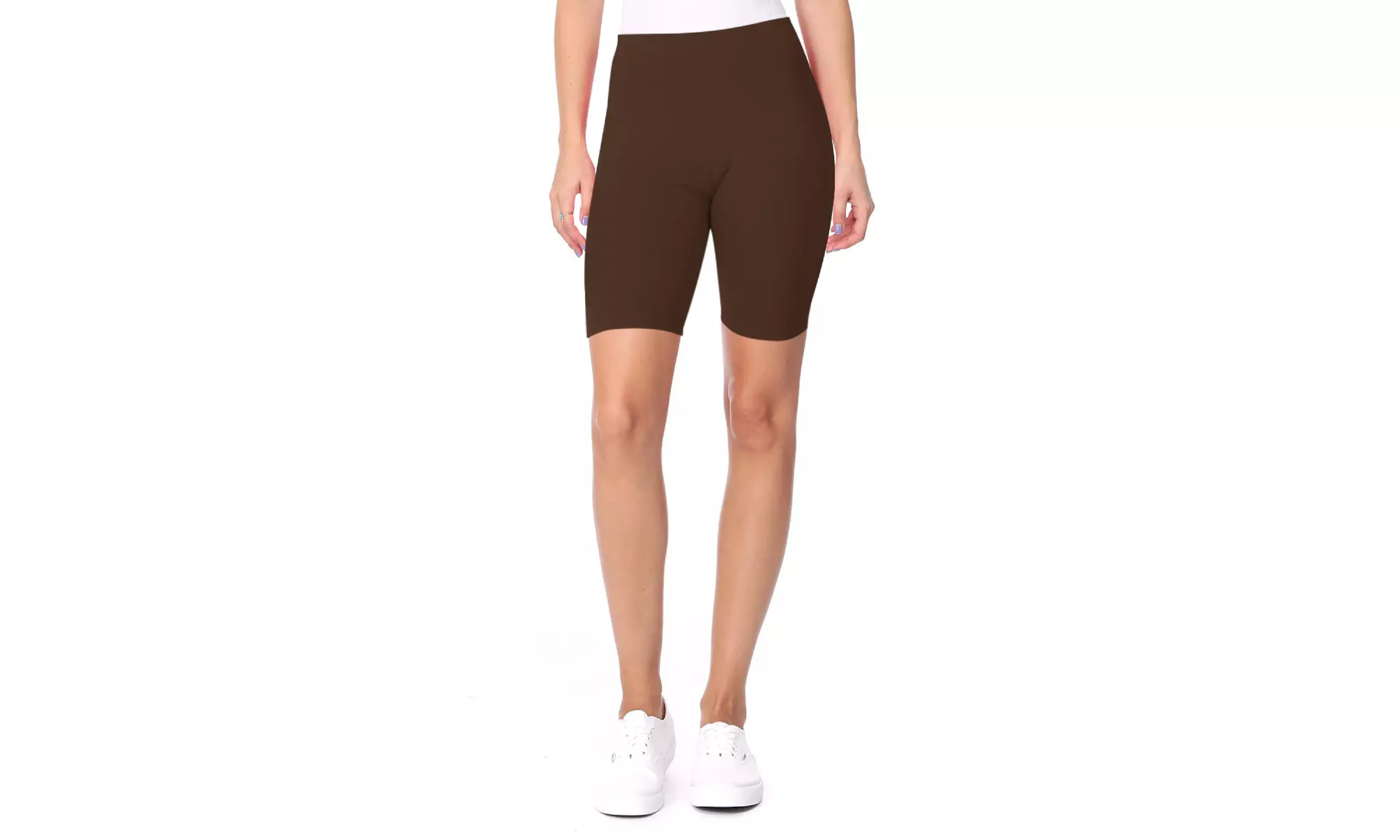 Women's Casual Seamless Elastic High Biker Shorts (Pack of 3)