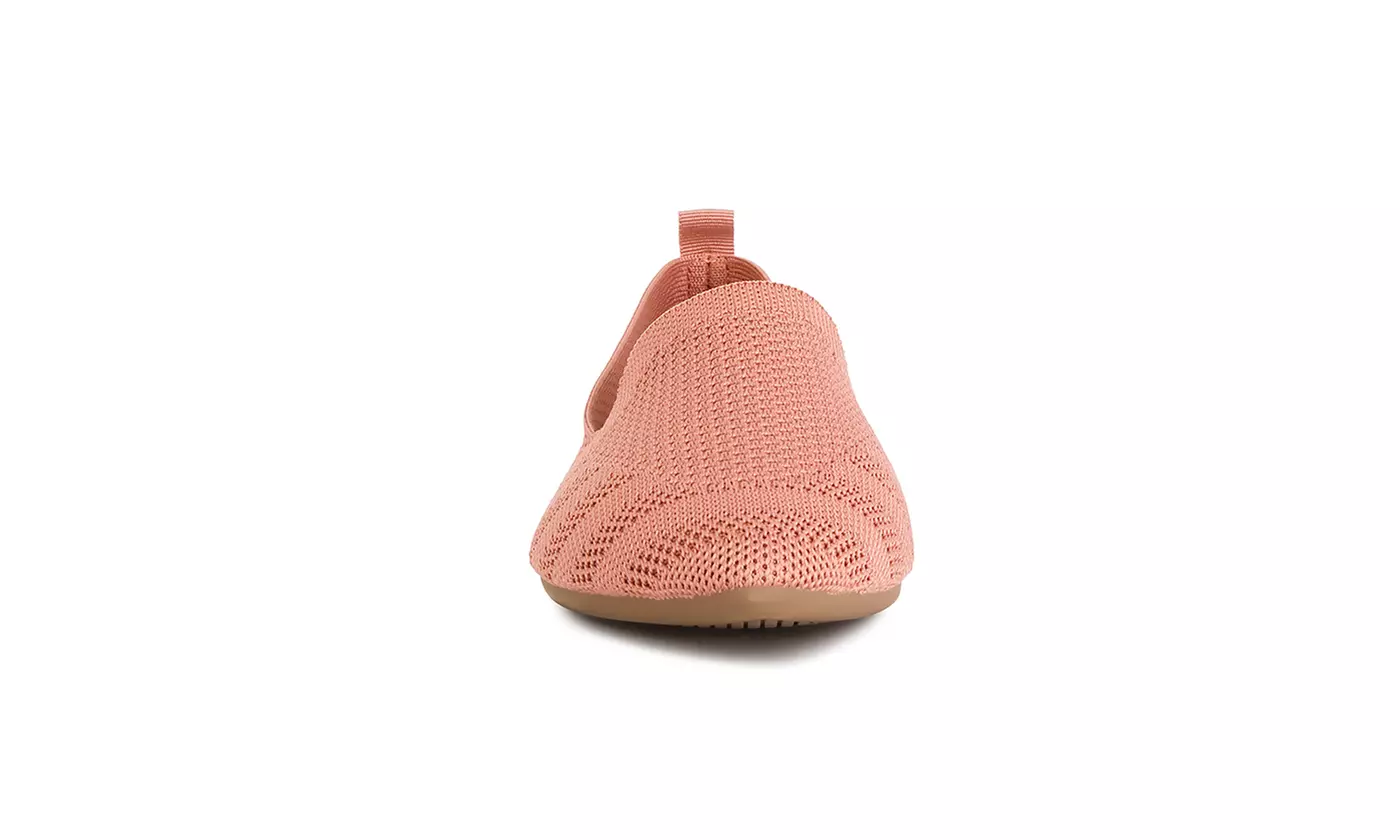 London Rag Akili Knit Textile Solid Flats