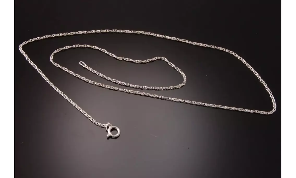 925 Sterling Silver 60 Inch Singapore Wrap Around Chain Necklace - Primary Image