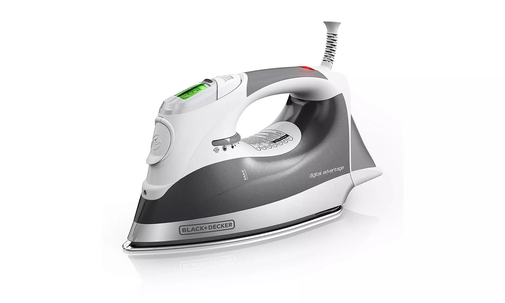 BLACKDECKER Digital Advantage Professional Steam Iron LCD Screen, Gray, D2030 - Primary Image