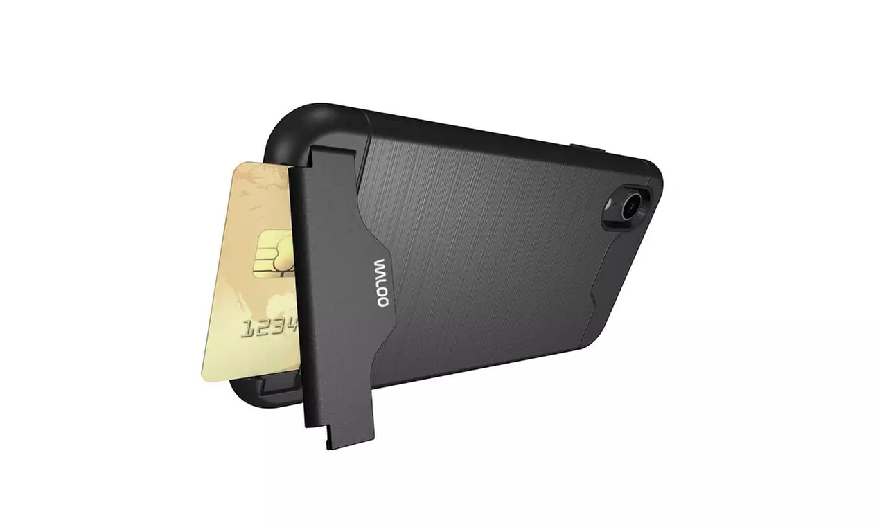 Waloo Brushed Kickstand Case for iPhones 