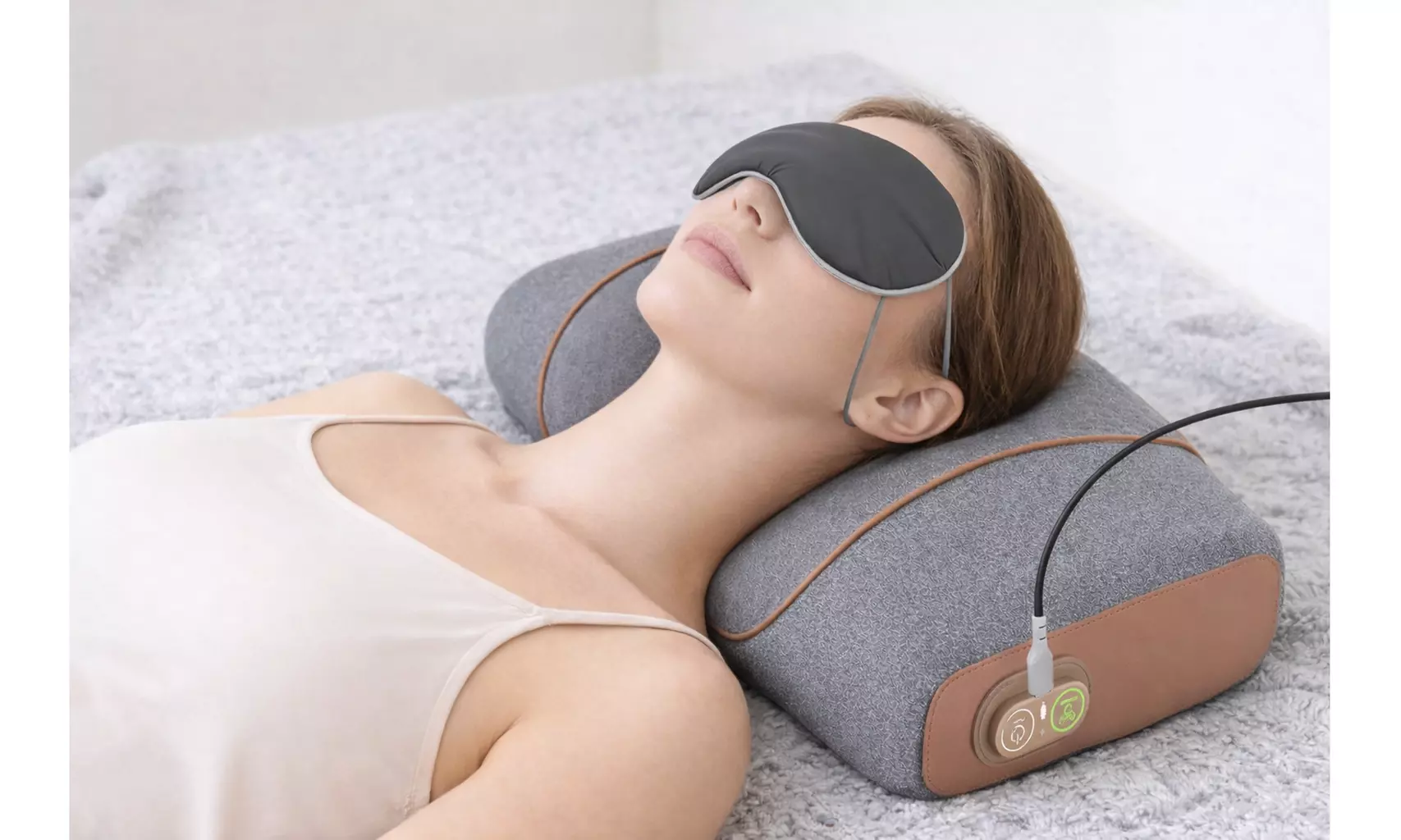 Massage Heated Neck & Lumbar Support Pillow Set