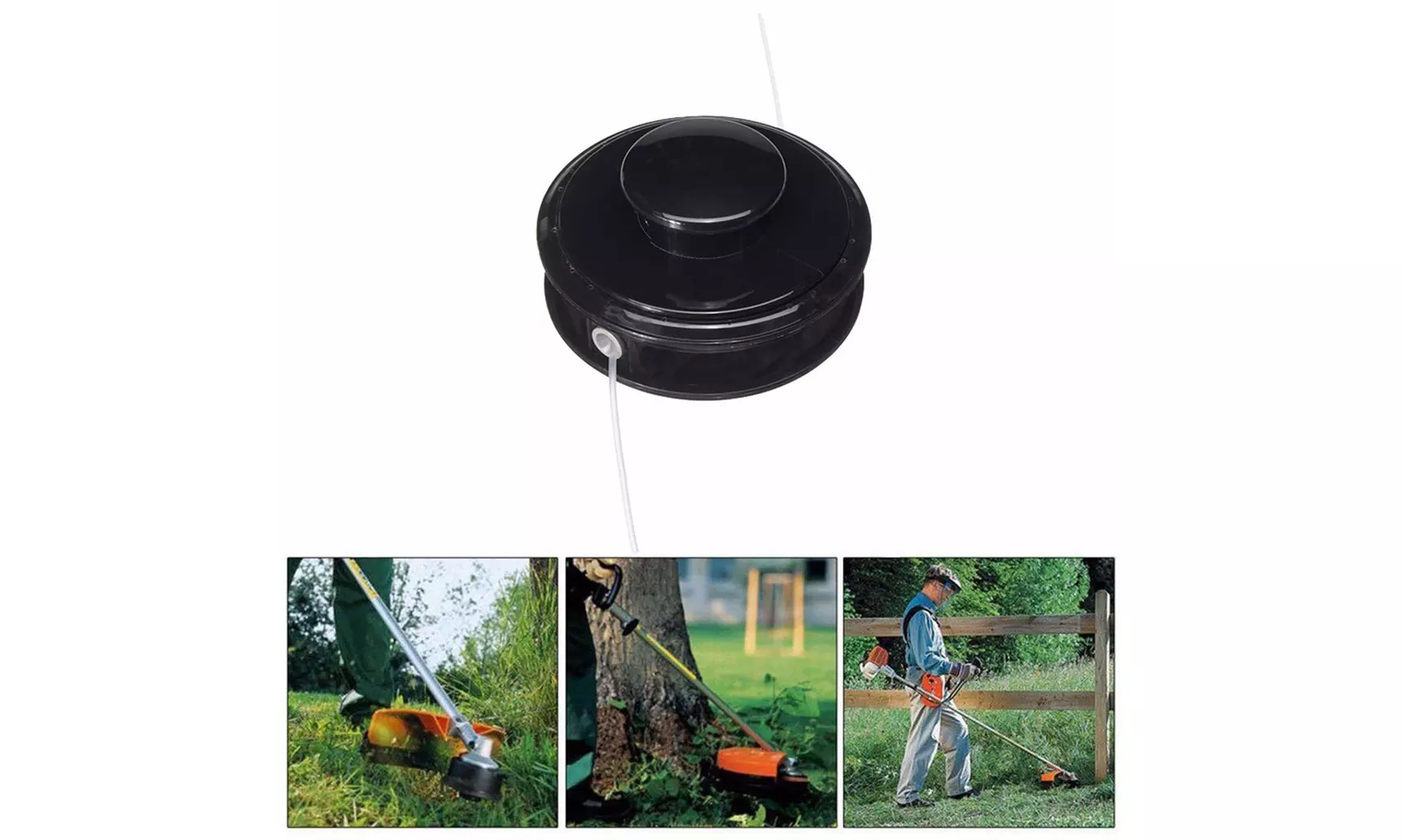 Grass Trimmer Head For Echo Echomatic Fits ALL SRM Straight Shaft Trimmers - Primary Image