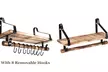 Floating Shelf 8-Hook Wall Shelf Kitchen Rack - Second Medium