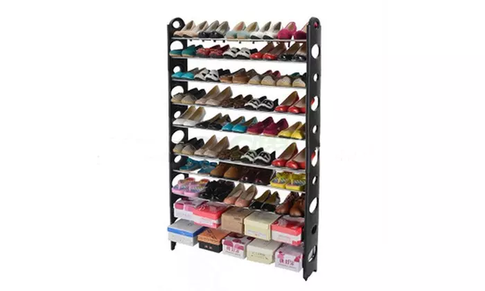18/50 Pairs Shoe Rack Storage Organizer - Second Medium