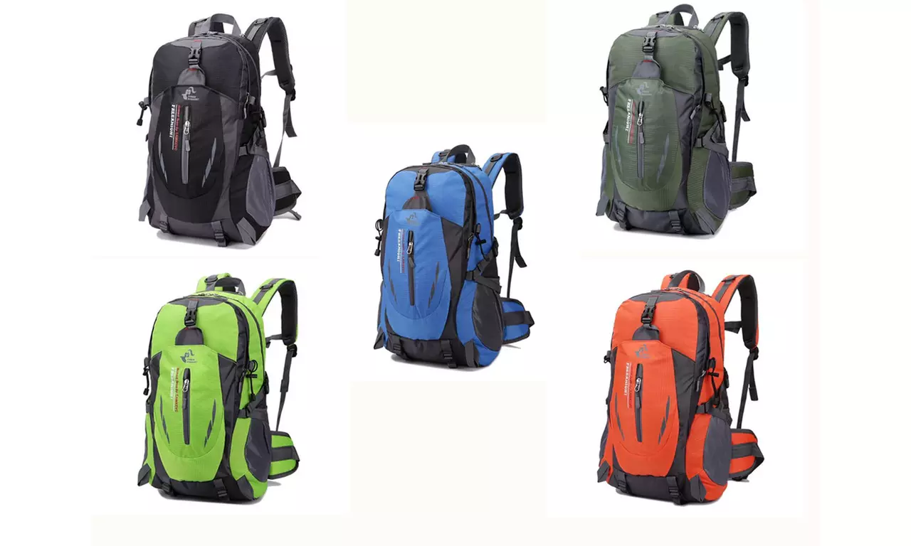 35L Outdoor Sports Travel Water Nylon Backpack Army - Primary Image