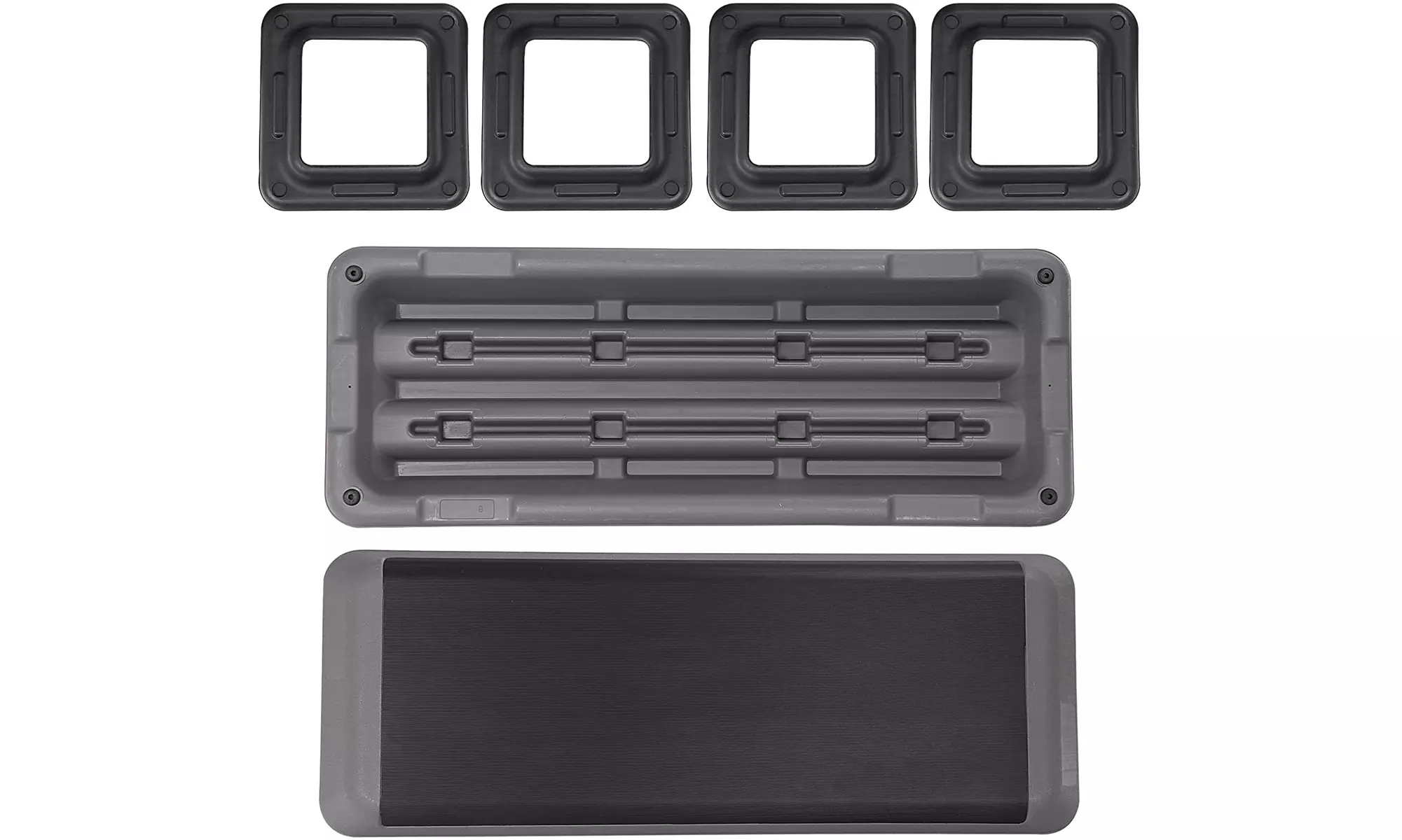 ZENY 43'' Aerobic Step Platform with Adjustable Risers 4" - 6" - 8"  - Second Medium
