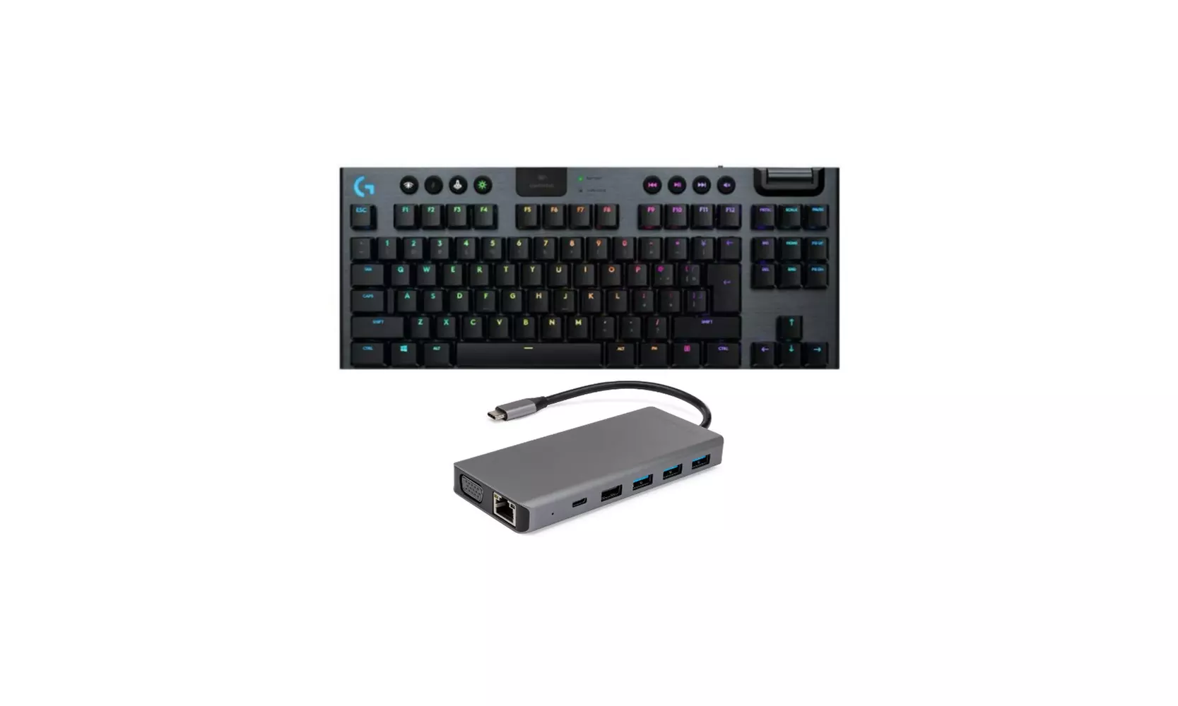 Logitech G G915 LIGHTSPEED Wireless Mechanical Gaming Keyboard with Charging Hub - Primary Image