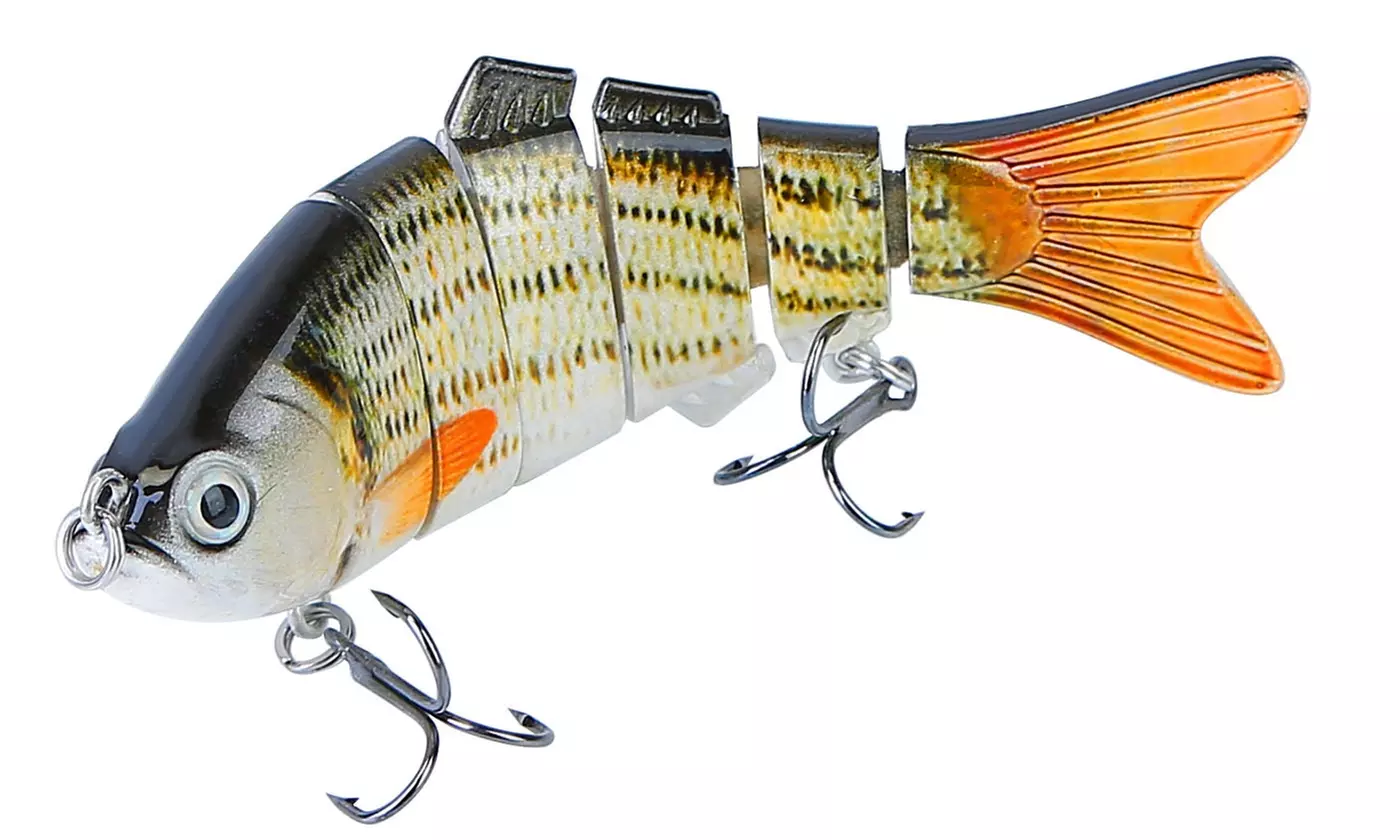 LakeForest 3.93" Multi Jointed Swimbait Bionic Swimming Fishing Lures (4-Pack) - Second Medium