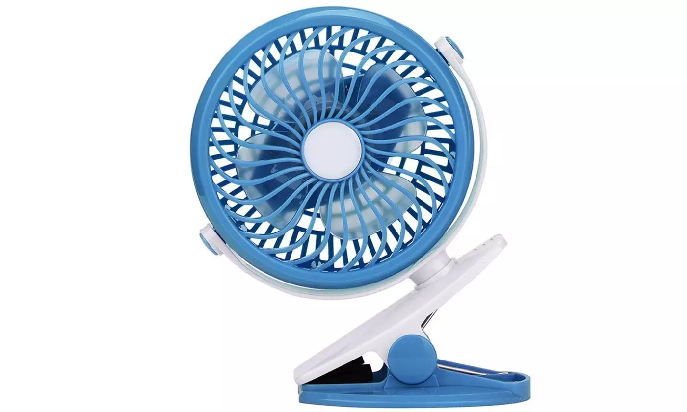 3 speed 360 USB Rechargeable Desk Fan Battery Operated Clip On Mini Fan Handheld - Second Medium