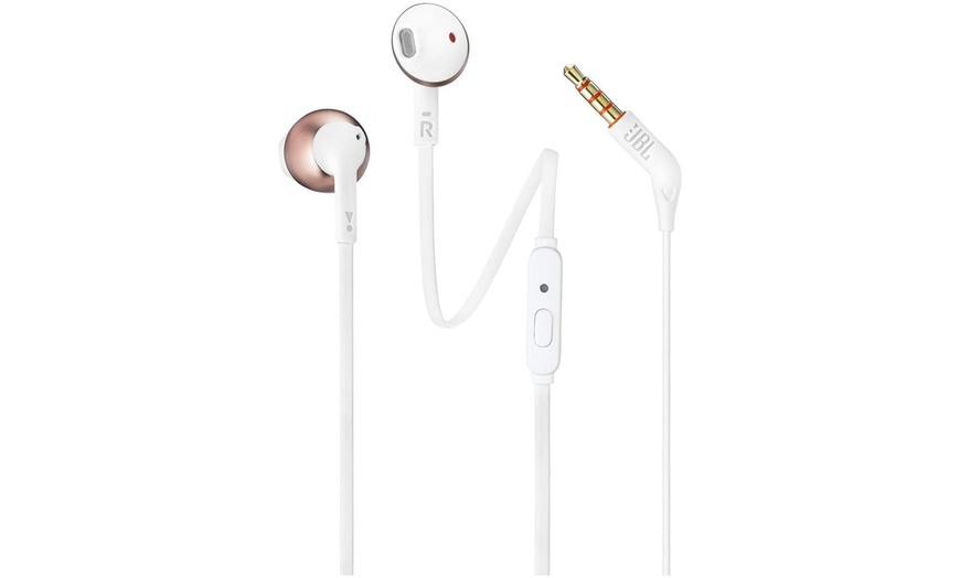 JBL TUNE 205 - In-Ear Headphone With One-Button Remote/Mic - Rose Gold ...