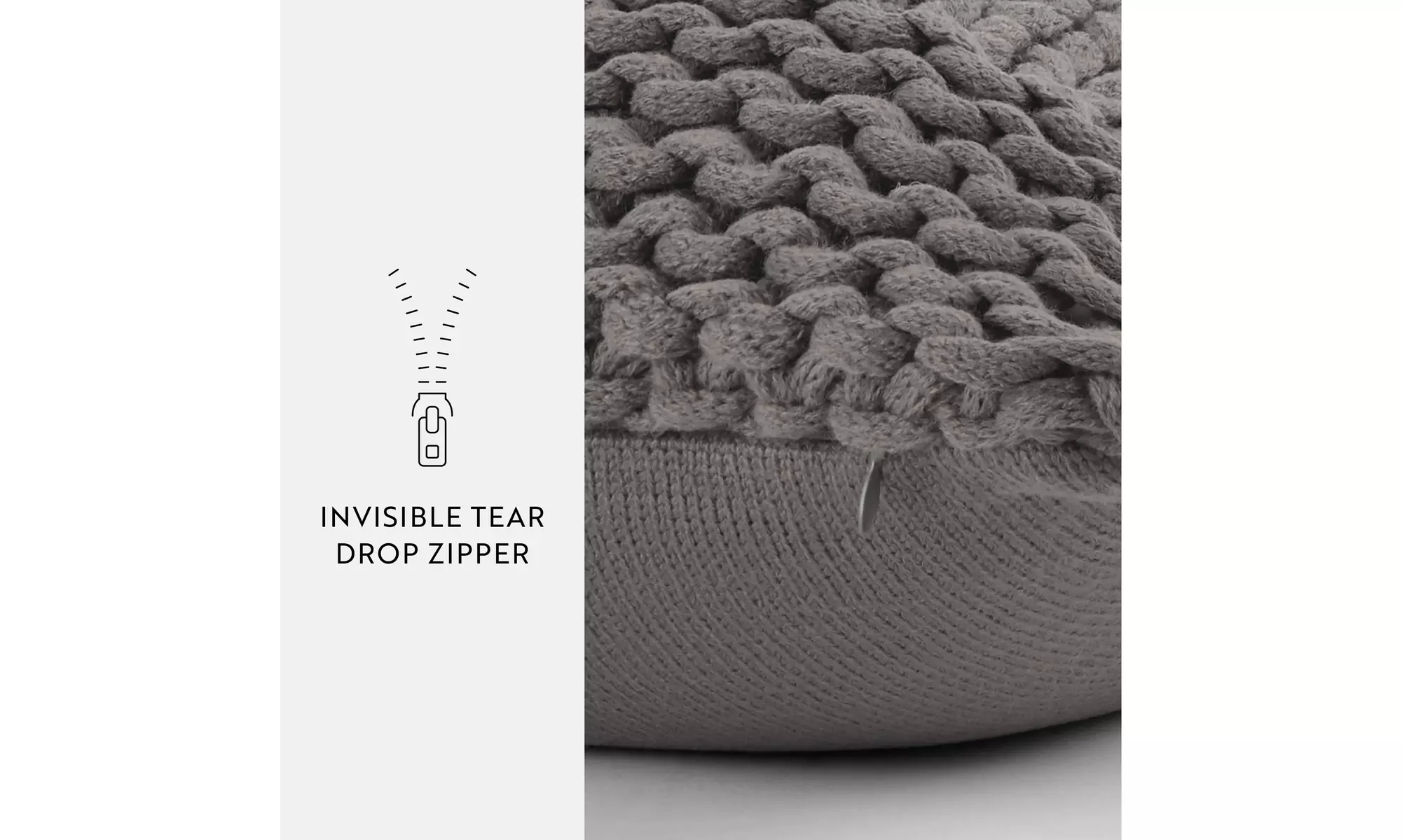 iEnjoy Home Cozy Chunky Knit Acrylic Decor Throw Pillow