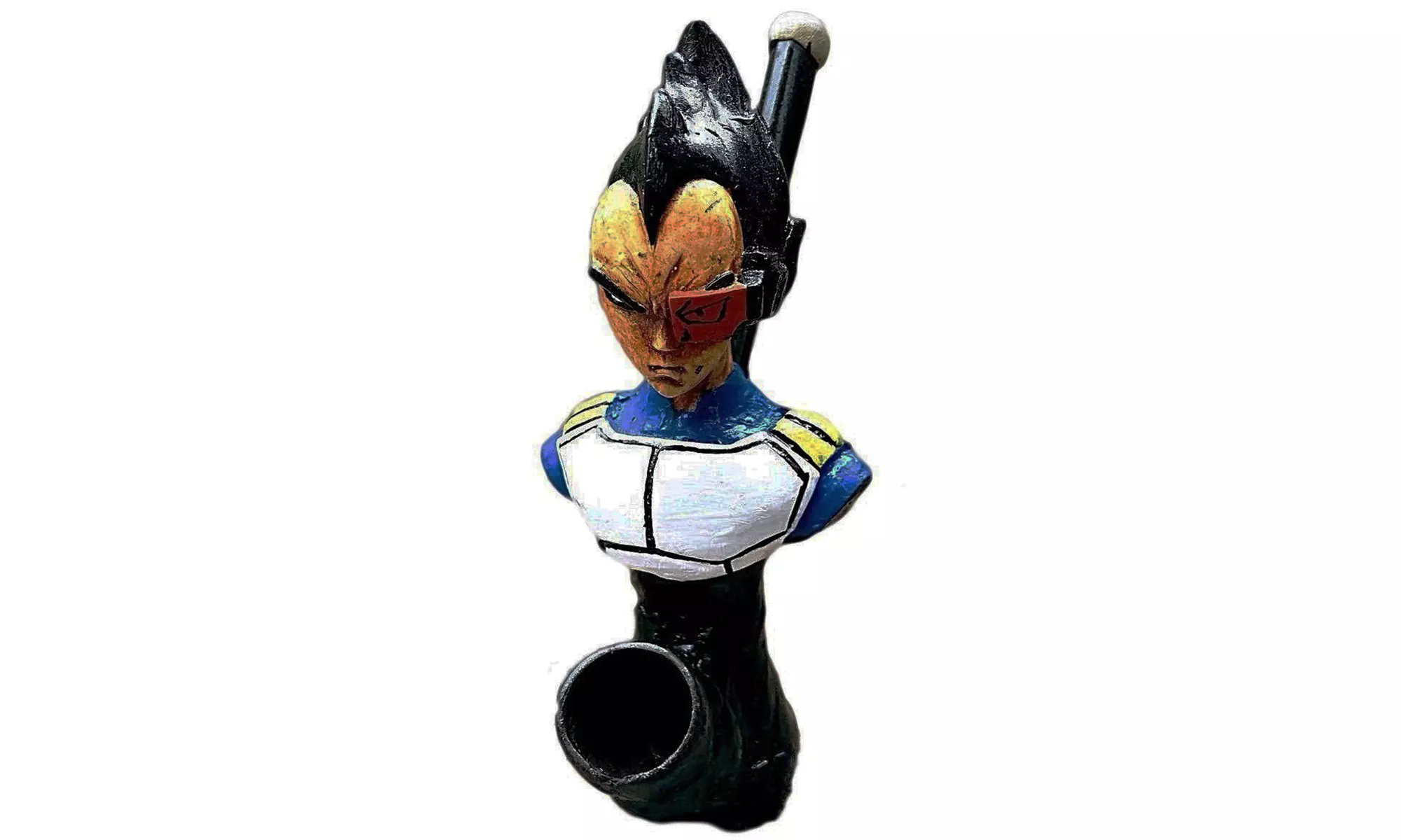 Handmade Resin Tobacco Smoking Pipe Style Decoration On Dragon Ball Vegeta - Primary Image