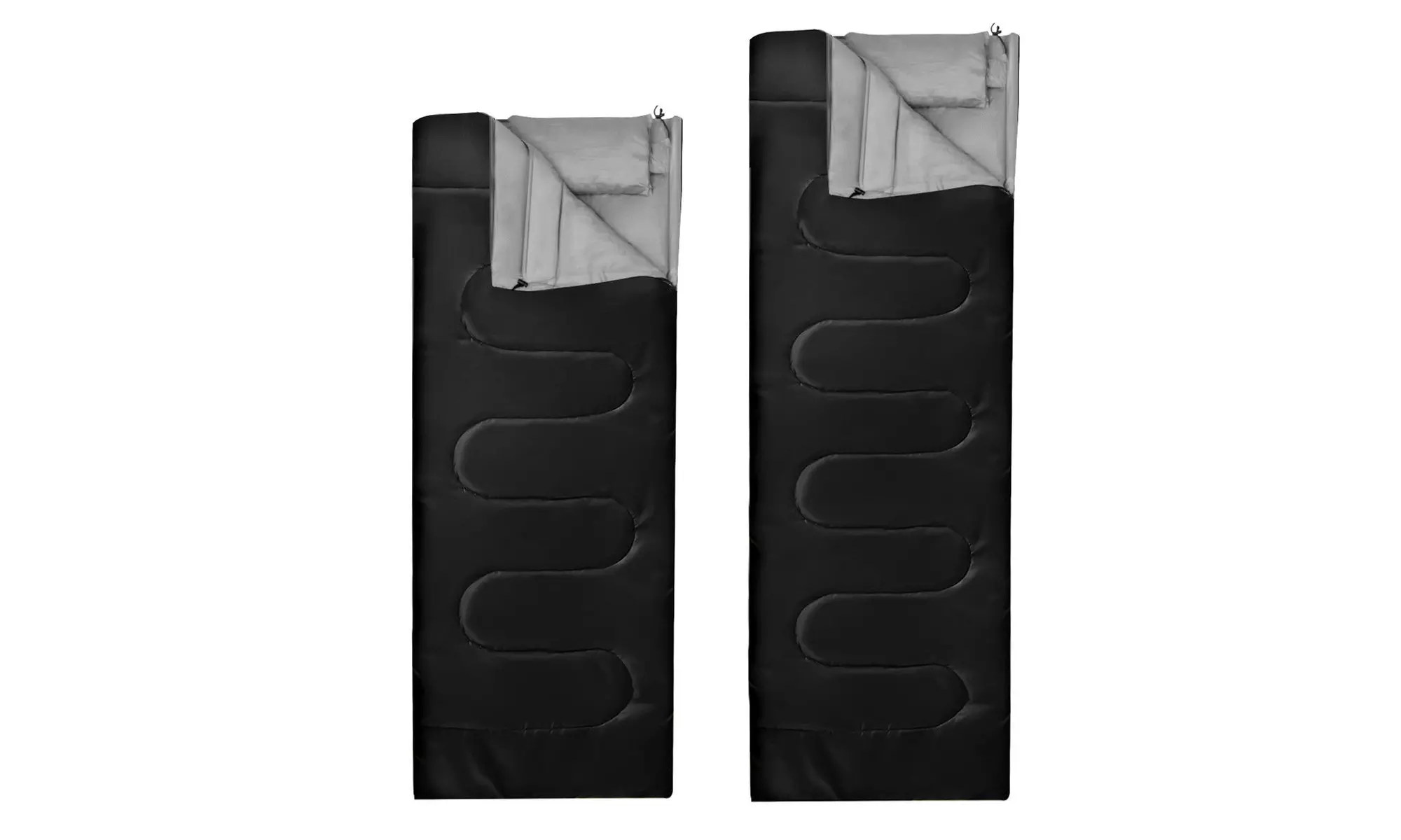 Goplus  Double 2 Person Sleeping Bag Waterproof w/ 2 Pillows Camping 