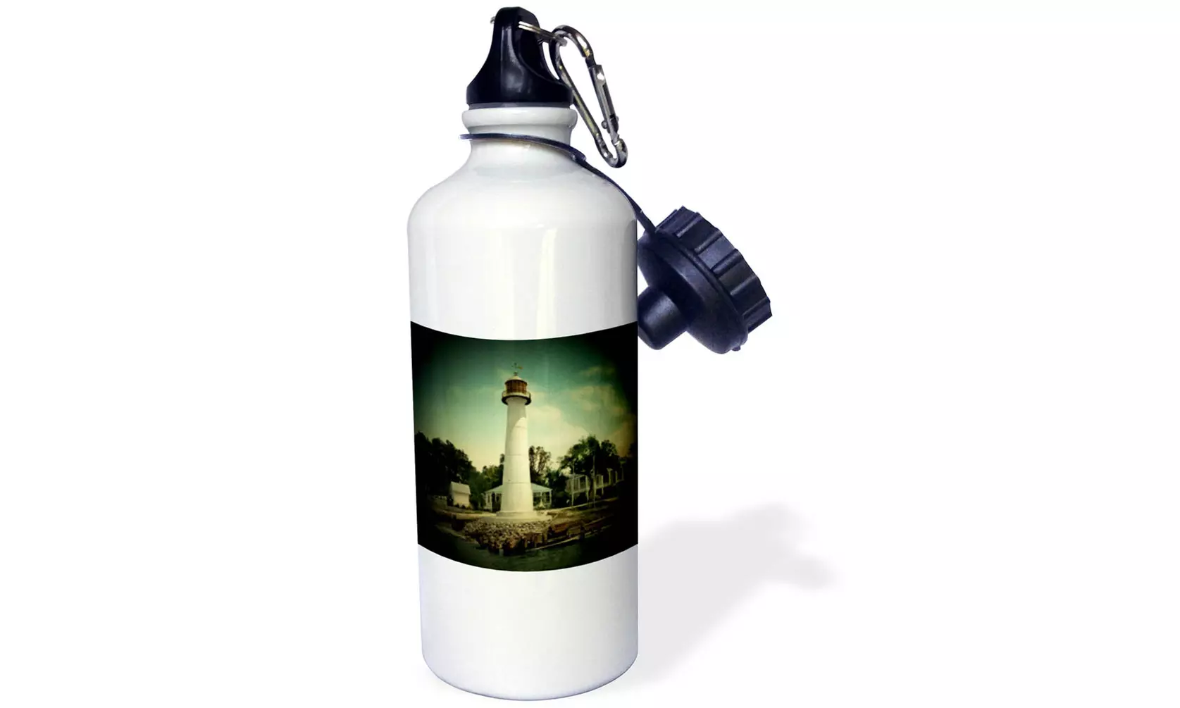  Water Bottle Vintage 1901 Biloxi Lighthouse spotlight   - Second Medium