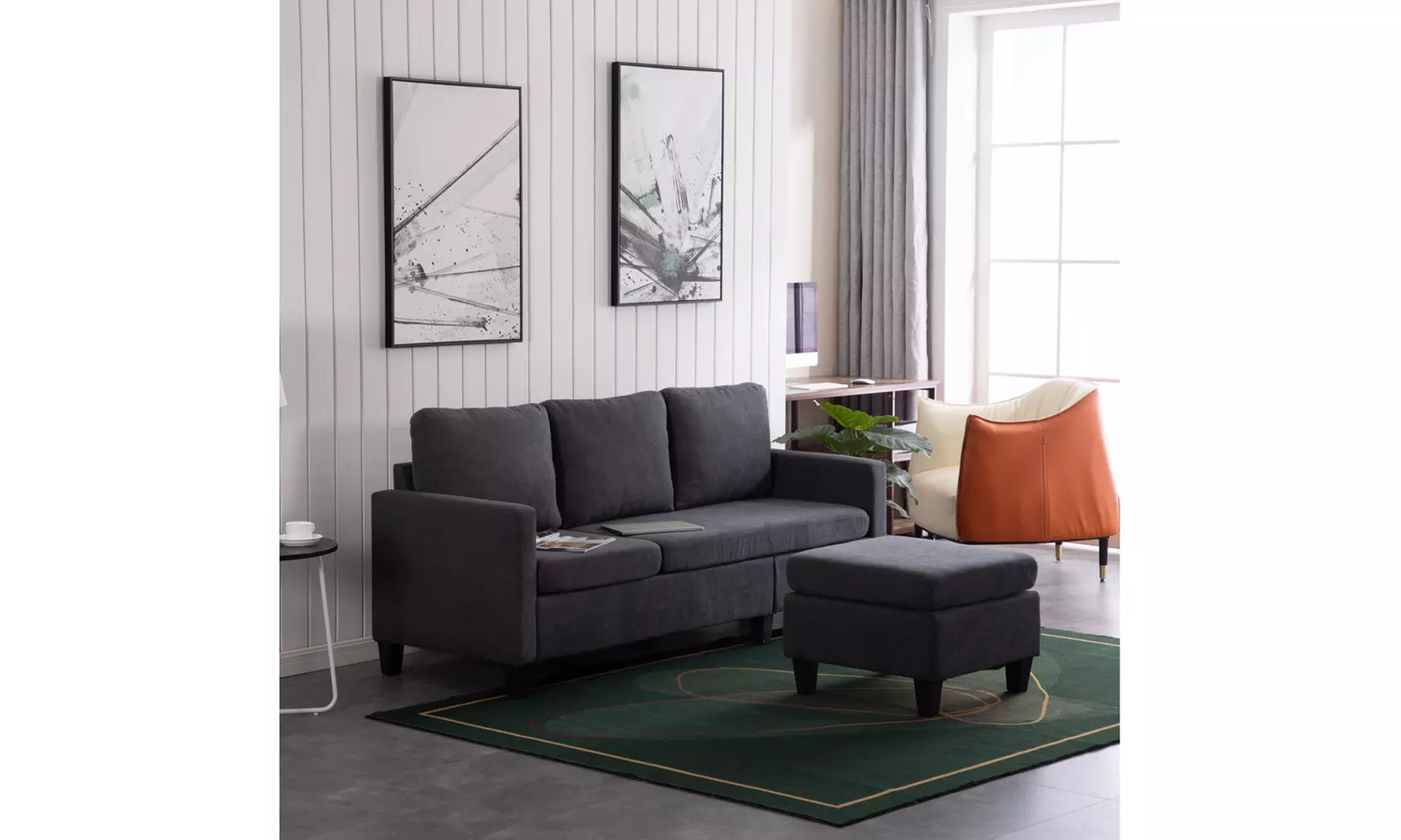 L Shape Sofa Combination Sofa for Small Apartment - Primary Image