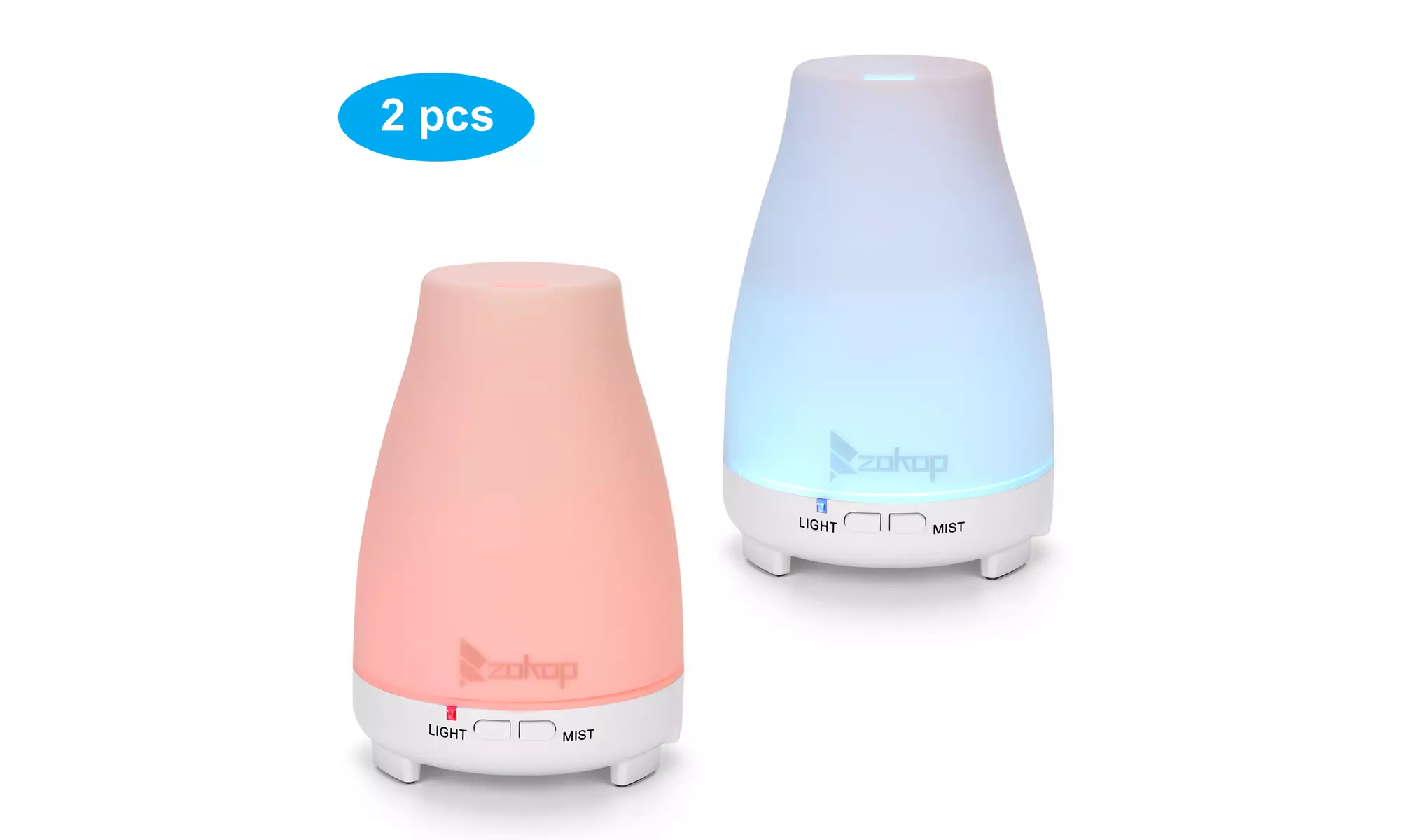 2pack  200ml Aroma Essential Oil Cool Mist Humidifier - Primary Image