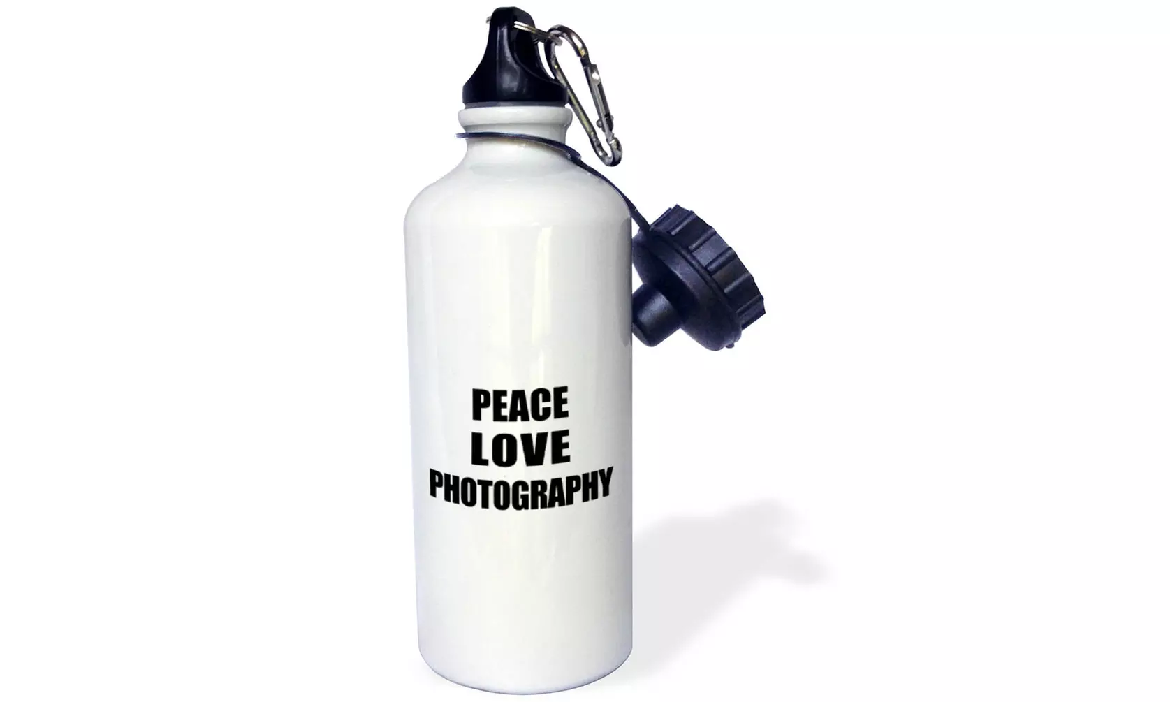  Water Bottle Peace Love Photography Things that make me happy photographer gift - Primary Image