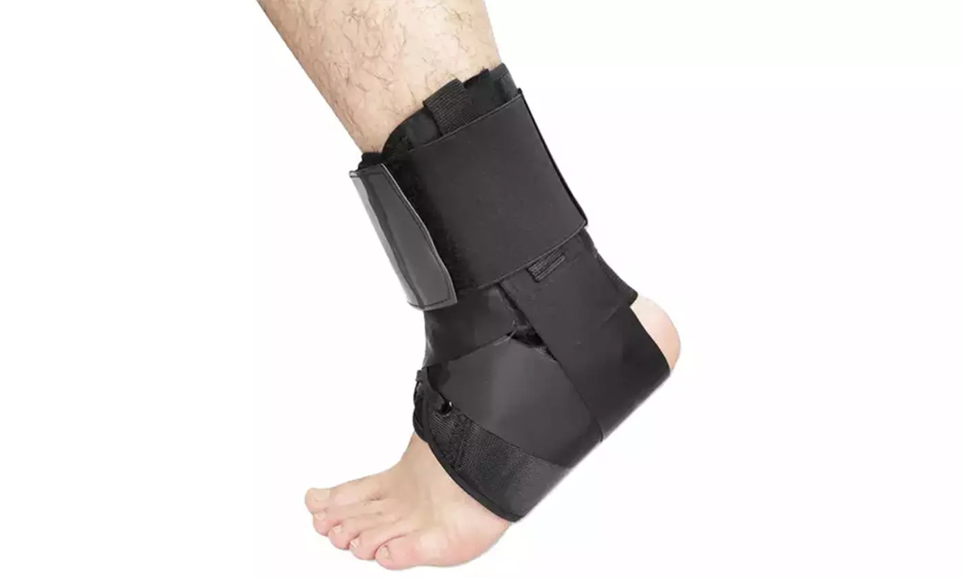 Ankle Brace Support Plantar Fasciitis Lace Up Wrap Pain Relief