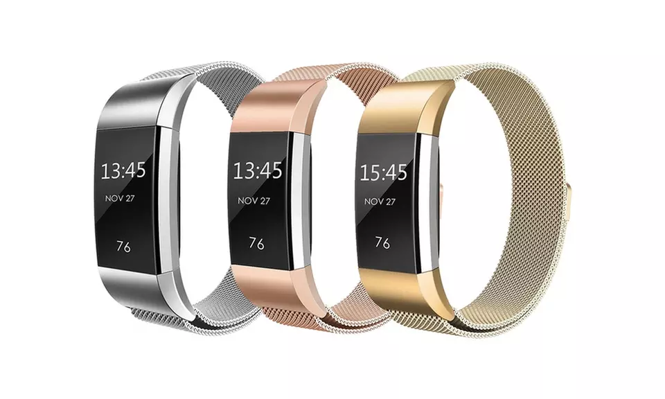 Milanese Loop Mesh Replacement Band, Compatible with Fitbit Charge 2 - Primary Image