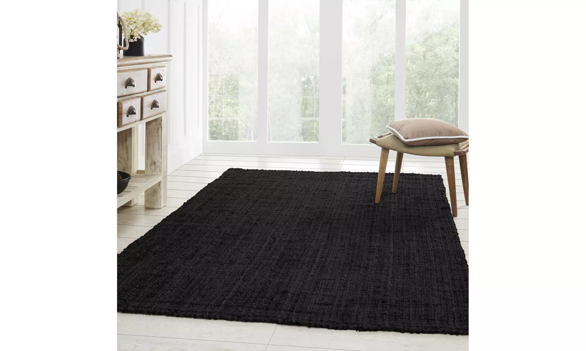 Kula All-Natural Reversible Braided Hand Woven Jute Runner & Area Rug - Primary Image