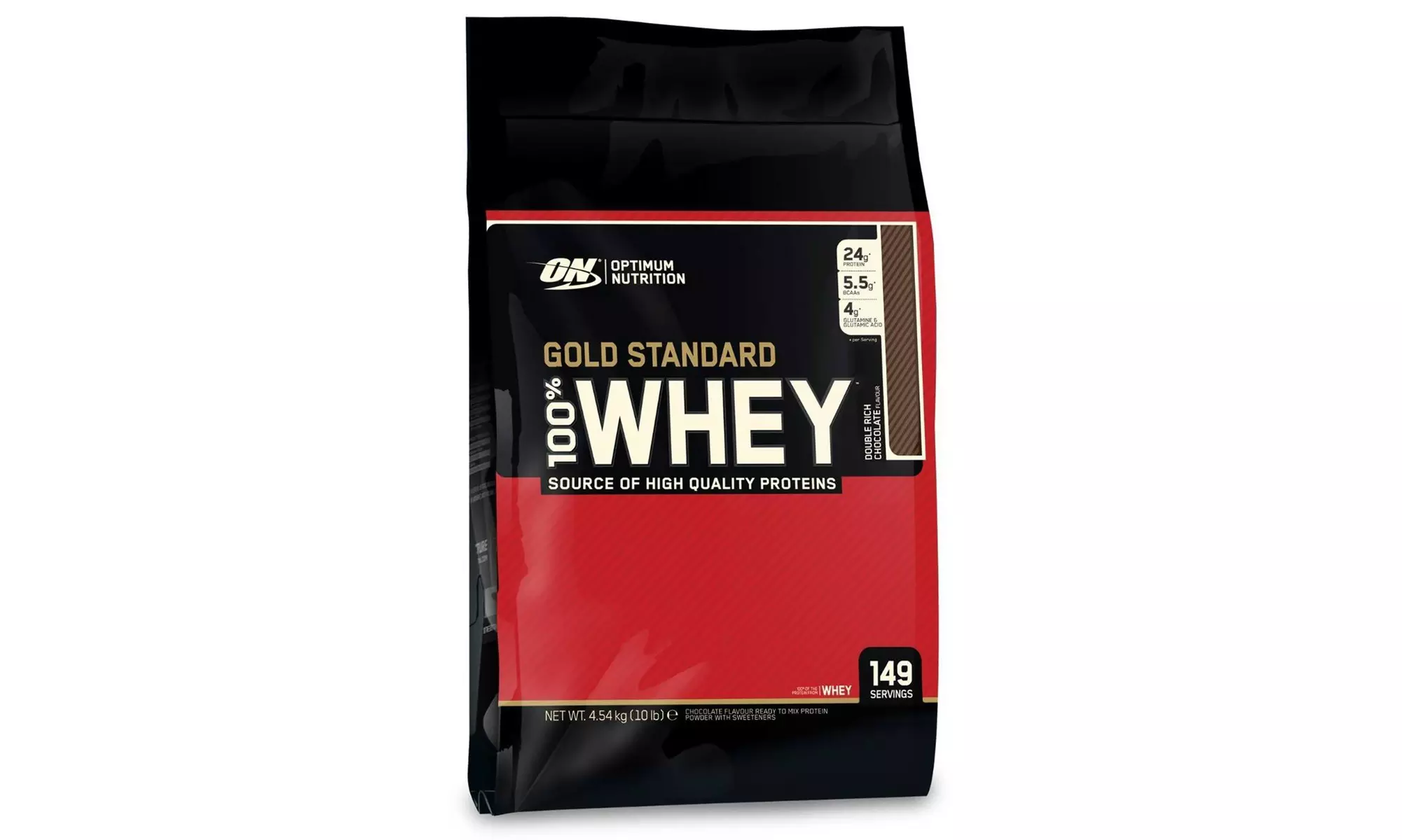 Gold Standard 100% Whey Protein Double Rich Chocolate 10 lbs - Primary Image