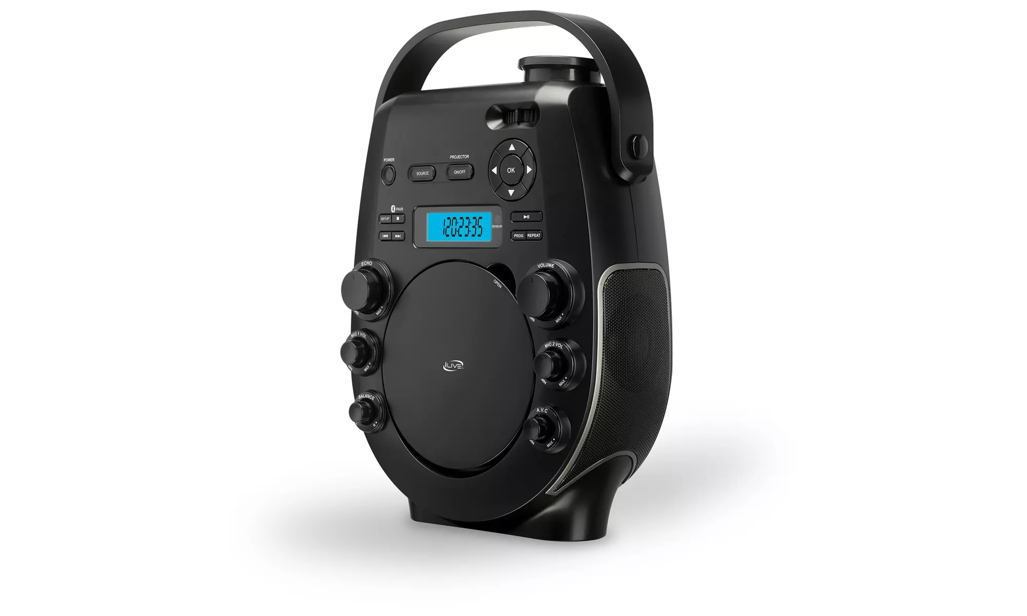 iLive Bluetooth Karaoke Machine with Projector / DVD Player IJP557B - Primary Image