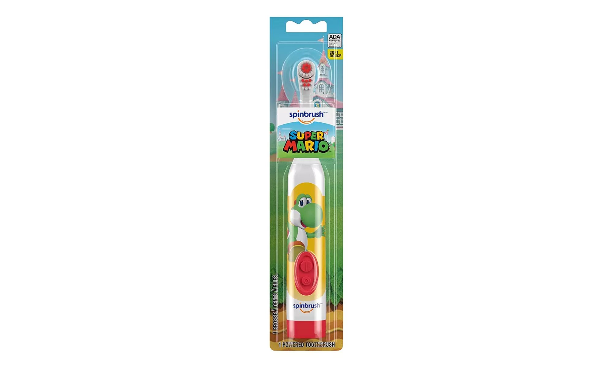 Super Mario Kids Spinbrush Electric Battery Toothbrush, Soft - Primary Image